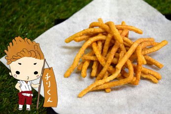 <span class="orangebld">チリガ－リック味</span><br /> 辛さとにんにくのダブルパンチ！<br />ビールのおつまみにぴったり！