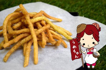 <span class="orangebld">梅こぶ茶味</span><br /> 塩味の中に、ほんのりと梅が香るさっぱりとした味わい。あまずっぱさがクセになる！！